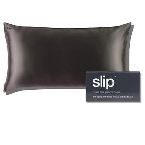 Slip Silk King Pillowcase, Charcoal (20" x 36") - 100% Pure
